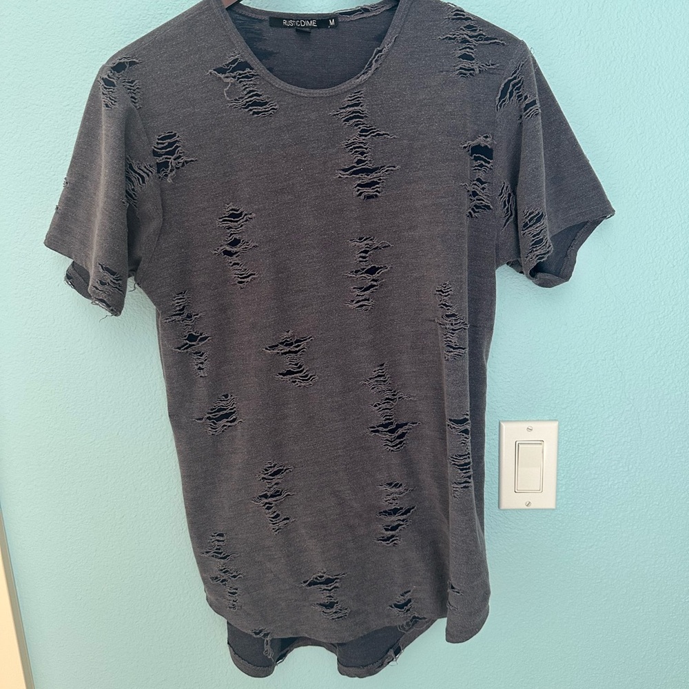 Distressed Gray T-Shirt